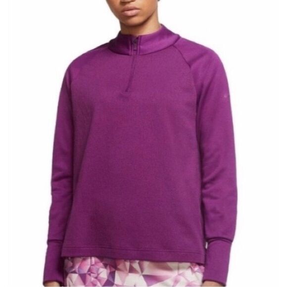 Nike Therma Dry Purple Quarter Zip Golf Pullover Size XXL - Picture 1 of 11